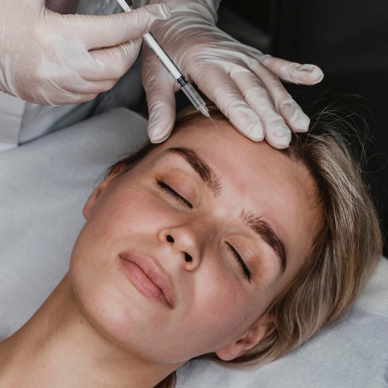 Anti-wrinkle consultation focusing on facial assessment and treatment planning